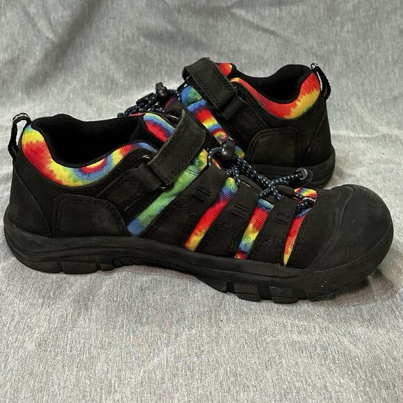 Keen Kids Size 3 Unisex Newport Black tie Dye Athletic water hiking Shoes - Picture 10 of 16